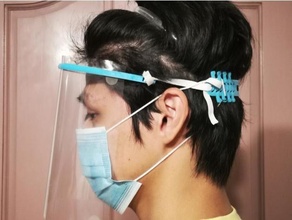surgical mask earsaver faceshield strap note click files link download stl covid covid-19 covidfaceshield covidmask hackthepandemic pandemic 3d print model - Mito3D
