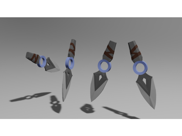 valoroso jett's pugnale jett coltello 3D print model - Mito3D