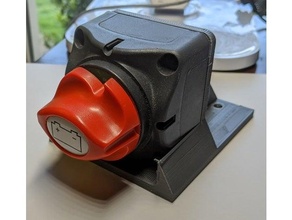 deck mount battery switch 3d print model - Mito3D