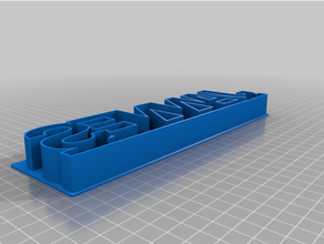 angepasst Benutzerdefiniert Text Plätzchen Cutterjannes 3d print model - Mito3D