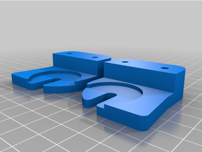 honeycomb alpha screw-down brackets 3d print model - Mito3D