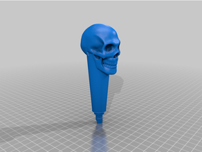 doloroso cráneo verter perfecto borrador 3d print model - Mito3D