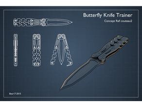 kelebek bıçak 3d print model - Mito3D