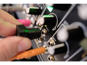 sporco 8mm Jack Noce chiave inglese eurorack modulare synth autista pazzo presa sintetizzatore 3d print model - Mito3D