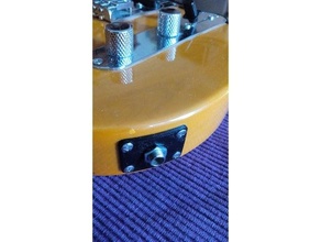 telecaster ingresso Jack piatto copertina guaina elettrico chitarra parafango squier 3d print model - Mito3D