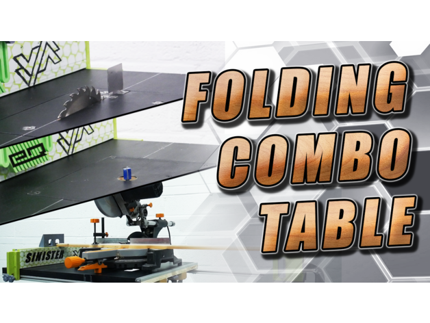 sinister - folding combination table build router mitre stand components cnc featherboard miter tablesaw tabletop tool tools wood woodworking workbench 3D print model - Mito3D