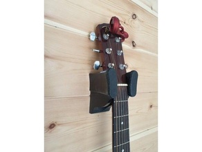 gitar askı akustik elektrik depolama duvar 3d print model - Mito3D