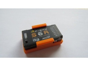 frsky rx empfaenger halter x6r box clip empfnger holder receiver case mount s6r 3d print model - Mito3D