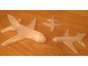 einfach Flugzeug 3d print model - Mito3D