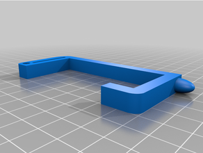 gancho porta simples covid 19 ender 3 criador tenerife 3d print model - Mito3D