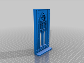 space gothic style wall segments miniature games tabletop gaming terrain wargames wargame warhammer40k 3d print model - Mito3D