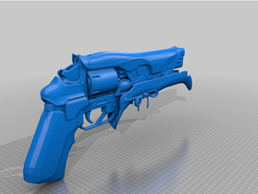 waking vigil hand cannon destiny 2 gun hand cannon 3d print model - Mito3D