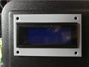 lcd 4x20 bezel faceplate 3d print model - Mito3D
