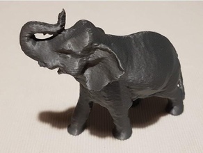Elefant Modell 3d Scan 3dscan 3d print model - Mito3D