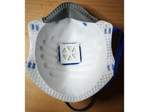 zusätzlich Filter Halter Unterstützung ffp2 Maske Ventil covid 19 Schutzmaske 3d print model - Mito3D