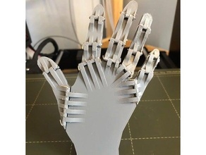 articulated hand flexi 3d print model - Mito3D