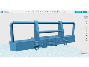 lr defender serie iii bumper 1 10 landrover rc car 3d print model - Mito3D