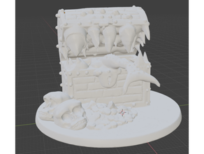 mimic chest mini dnd miniature prop dungeon monster treasure 3d print model - Mito3D