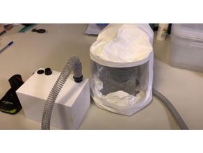 papr alimentado ar purificador respirador 3d print model - Mito3D