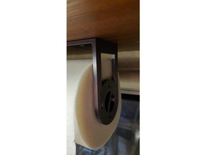 simple twist paper towel holder dispenser 3d print model - Mito3D