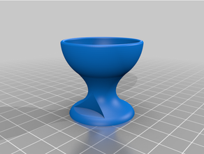 contemporary egg cup eggcup eggholder holder 3d print model - Mito3D