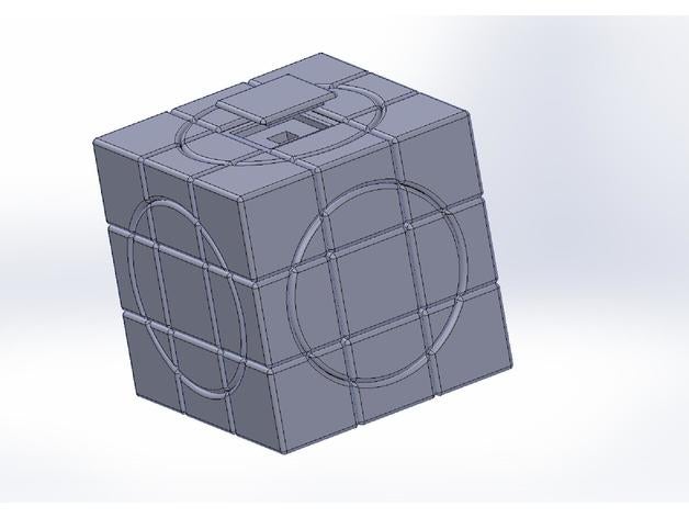 loco 3x3x3 universal retorcido rompecabezas 3D print model - Mito3D