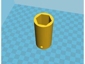 super simple ratchet socket wrench parametric openscad nuss ratsche 3d print model - Mito3D