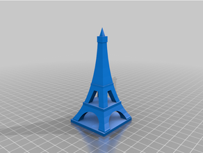 greeble city eiffel tower 3d print model - Mito3D