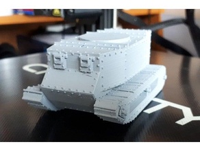 willie war 1 tank prototype 3d print model - Mito3D