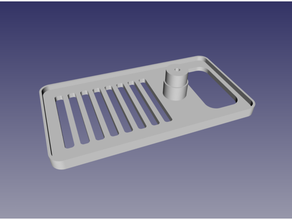 Dusche Seife Tablett mira freecad 3d print model - Mito3D