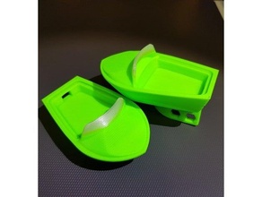simples barco fácil impressão bota natação 3d print model - Mito3D