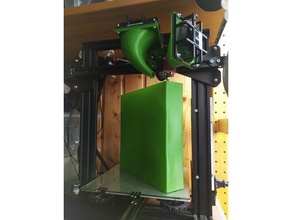 créalité ender 3 hotend 80mm ventilateur canal monter 3d print model - Mito3D