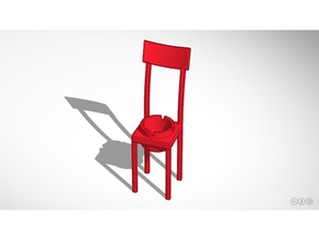 cinzeiro cadeira kw1c 3d print model - Mito3D