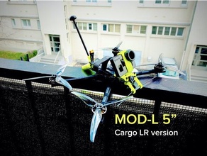 mod l 3 4 5 pulgada modular ultraligero cuadro separar brazos 3d print model - Mito3D