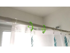 shower hook openscad 3d print model - Mito3D