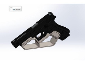 glock 34 mount cradle 3d print model - Mito3D