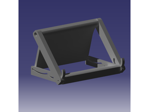 faltbar iPad Stand Einfahren Haken 3d print model - Mito3D