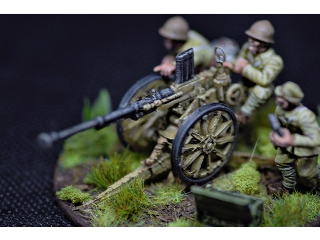 japanese type 98 20mm 1 56 scale 28mm bolt action wargaming ww2 3D print model - Mito3D