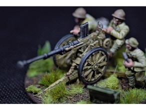 japanese type 98 20mm 1 56 scale 28mm bolt action wargaming ww2 3d print model - Mito3D