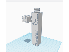 vape dolma kalem thc kartuş depolama bölme esrar Kulp destek ot 3d print model - Mito3D