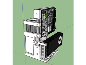 itx açık çerçeve durum kılıf mini 3d print model - Mito3D