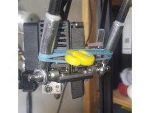 rubber band holder delta printer rod flsun q5 rods 3d print model - Mito3D