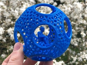 social distanciar Voronoi esfera 2 covid 19 covid19 pandemia quarentena 3d print model - Mito3D