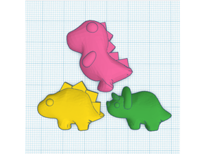 dino gummy mold dinosaur dinosaurio gomita gummies bear t-rex tripod mount 3d print model - Mito3D