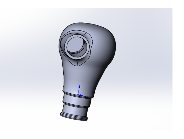 lever handle 3D print model - Mito3D