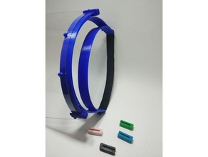 viso scudo clip covid 19 covid19 mascherina visiera 3d print model - Mito3D