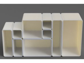 parametric cabinet organizer cupboard medicine organization 3d print model - Mito3D