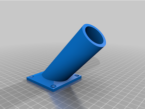 angepasst Rohr Flansch Grundlagen 3d print model - Mito3D