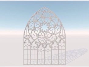 milano Cattedrale rosa architettura cathedrale Gotico Milano coccarda 3d print model - Mito3D