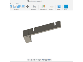 Decking Festsetzung Spur Jig Decks Garten Terrasse 3d print model - Mito3D